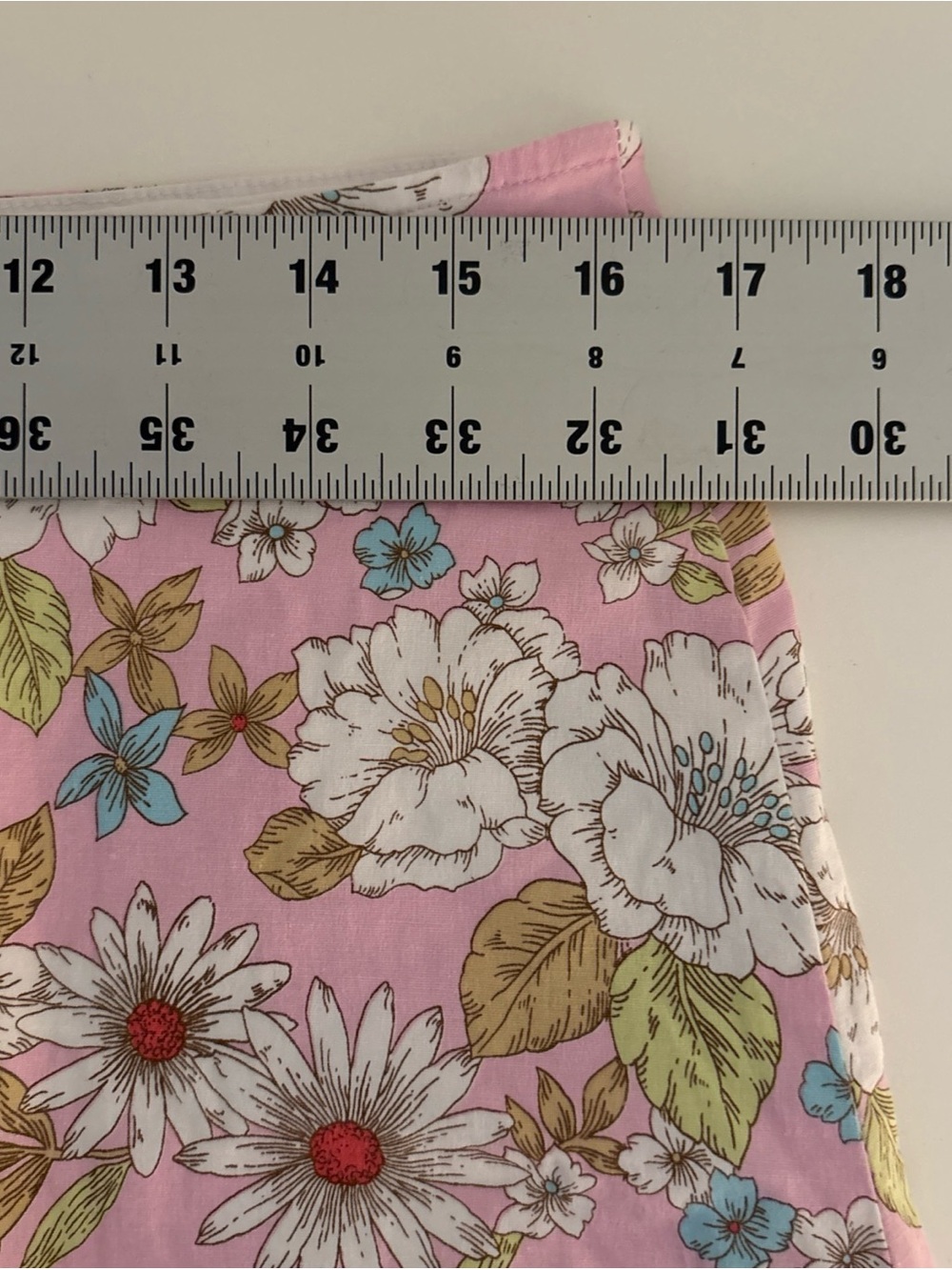 Floral Pink A-Line Skirt - Picture 8 of 9